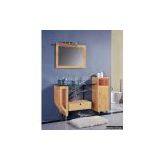 Glass Basin With Wooden Bathroom Cabinet thumbnail-1
