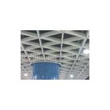 suspended decorative Metal Grid Ceiling aluminum Triangle For stadiums / subway