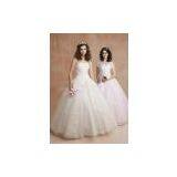 High Quality Custom Made Organza Appliqued Princess Bridal Wedding Dress thumbnail-1