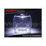 White Collapsible Square Inflatable LED Solar Lantern for Tent Camping thumbnail-1