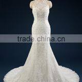 2017 A-line High Neck Sleeveless Floor-length Lace Wedding Gowns AS41101 thumbnail-2