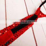 Flashing Sequin Silk Funky Skinny Ties thumbnail-5