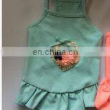 Cotton Dog Dress Strawberry Print Teddy Costume Summer Adorable Pet Clothes Cat Lady Skirt With Shoulder-straps thumbnail-6