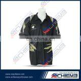 China Factory Direct Sale Cool Black Polo Shirt Motor Wears thumbnail-1