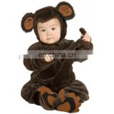 2016 best gift for Baby crawling clothes dark brown monkey baby costume