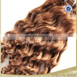 Hotsale factory wholesale price popular style human light brown curly hair extensions for black women