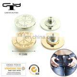 Customized Logo 18mm Jeans Buttons Black Metal Denim Button thumbnail-4