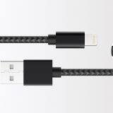 MFi Lightning Metal Nylon Braided Cable for Apple IPhone, IPad, With 8-pin Sync Data/Charging thumbnail-4