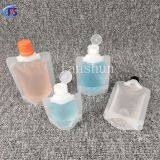 A Blank Standing Bag With a Flap for Hand Gel Clear Plastic Nozzle Bag for Sunscreen thumbnail-3