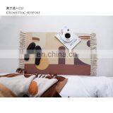 Amazon Mat Rugs Carpets for Bedroom Living Room Nordic Rugs RAWHOUSE Woven Cotton Printed Rug thumbnail-5