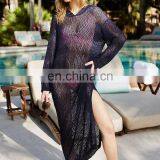 Платок у девушки, туника, пляжная платье, черный пляжный костюм, купальник, женское купальник, купальник-каверал, белый, черный, V-образный стиль, сексуальный thumbnail-4