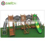 2019 Wood Frame Post Ladder Climbing Rope Playground Outdoor Wooden Course thumbnail-2