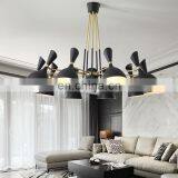 Светильник для потолка отеля и ресторана, черный металлический светильник в стиле «паук», современный потолочный светильник thumbnail-5