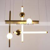 Modern Simple Nordic Decorative Light Cylinder Linear LED Chandelier Pendant Light thumbnail-6