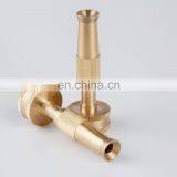 4" Adjustable Brass Garden Nozzle Fitting Brass Knurled High Pressure For Water From Spray To Jet Metal Hose Nozzle thumbnail-3