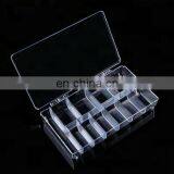 Clear PS Material Nail Art Storage Box For Nail Tip And Decoration