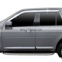 Chrome Door Visor Side Window Deflector Shade Sun Rain Shield Silver Strips Guard for Land Rover Discovery Freelander 2 thumbnail-1