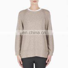 Lady Winter Wholesale Plain Cashmere Sweater Crewneck Pullover thumbnail-1