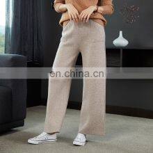 Women Casual Cashmere Straight Pants Wide Leg Loose Trouses thumbnail-2
