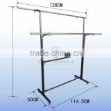 Metal Big Garment Display Rack/cloth Hanging Rail