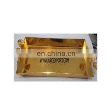 Gold Plated Orchid HandleTray