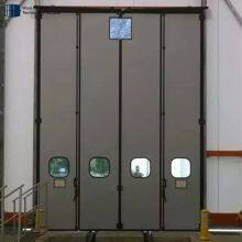 Automatic Horizontal Sliding Folding Insulated Aluminum Door Industrial thumbnail-1