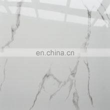 HB6452 Building Polished Porcelain White Marble Look Floor Tiles thumbnail-2