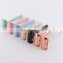 Safety Razor Gold Stainless Steel Double Edge Shaving Razor thumbnail-2