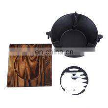 Outdoor Camping Charcoal Iron Bbq Stove Grill thumbnail-4