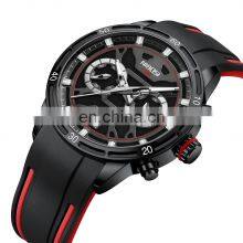 NIBOSI 2537 Montre Luxe Homme Three-Eye Six-Pin Chronometer Quartz Watch With Calendar thumbnail-3