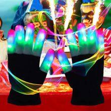 The Noodley Pink Light Up LED Gloves for Kids, Girls and Boys Glowing Flashing Orange, Pink, and Blue Easter Toy thumbnail-3