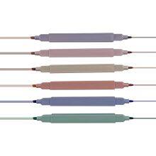 Wholesale Custom Non Toxic Fluorescent Highlighter Pen Washable School Water Based Dual Tip Highlighter Markers Set for Kids thumbnail-3