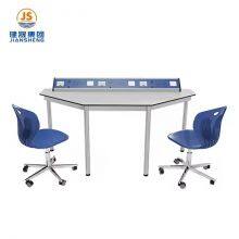 JS Custom Primary School Student Trapezoid Table And Activity Desk Collaboration Desk for Student thumbnail-5