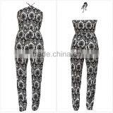 2015 Show Thin Printed Chiffon Jumpsuits Summer Clothes Pants Female Leisure Trousers OEM Service thumbnail-6