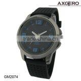 New Model Men Business Style 30m Waterproof Japan Quartz Movt Silicone Watch