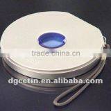CC Round Plain Silver Surface Tin Dvd Case Box thumbnail-1