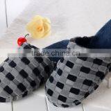 Fashion Promotional Plush Women Fancy Slippers on Sale Grid Slippers thumbnail-2
