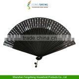 Cat Hand Fan Chinese Japanese Folding Bamboo Flower Wooden Handfan thumbnail-5