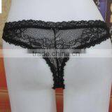 Black Sexy Lace Thong G-string,transparent Panties thumbnail-4