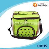 Foldable Cooler Lunch Bag With Outside Pocket thumbnail-2