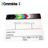Acrylic Plastic TV Movie Video Film Clapperboard Director Clapboard 9.85 x 11.8" With Color Sticks thumbnail-3