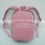 The lovely pink PU leather backpack, Women casual Sports backpack