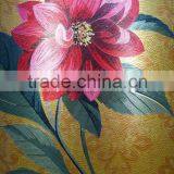 cheap glass mosaic tiles flower pattern