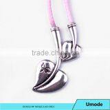 Catholic Heart Necklace,Double Heart Necklaces for Women,Silver Christian Necklace 2015 thumbnail-1