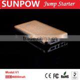 Sunpow Luxury Gold Color Multi-function Car Battery Power Bank 12000mAH Emergency Mini 12v Car Jump Starter With Air Compressor thumbnail-5