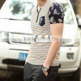 Top Level New Arrival Short Sleeve Stripe Polo Men thumbnail-6