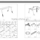 Hot Sale Modern Style Excellent Quality Stainless Steel Desk Legs