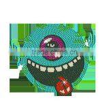 New Design One Eyed Moster Sequin Custom Hot Fix Transfer Wholesale