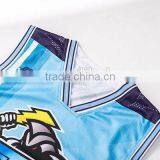 Full Sublimated Custom Made Cartoon Pattern Basketball Uniform Own Logo thumbnail-2
