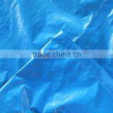Double Blue High Quality pe Tarpaulin Sheet Trestle Leno Woven Fabric High Tensible Strong Striped Hem 1 Meter Interval Anti-uv thumbnail-1